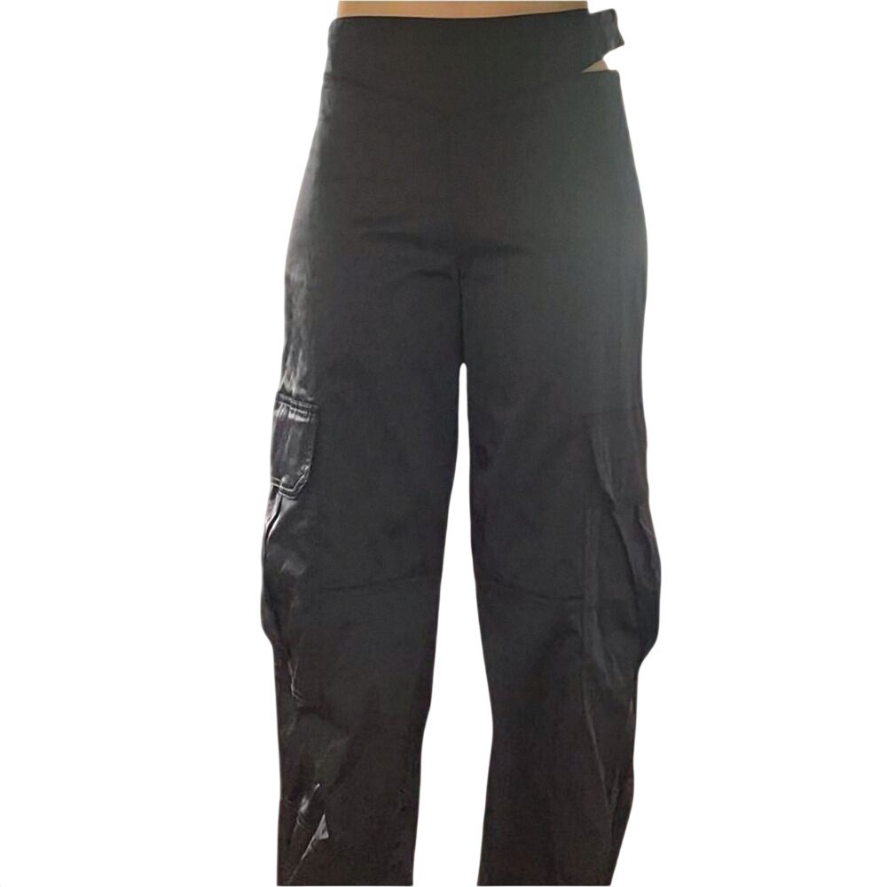 Zara Satin Peek a Boo Cargo Pants SKUW228‎